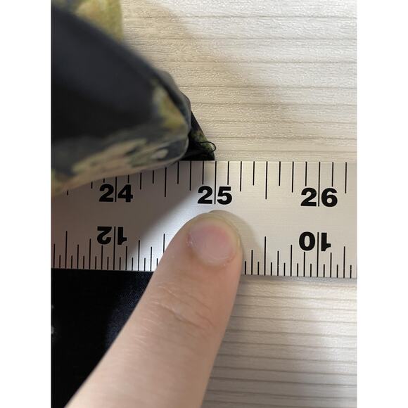 Elie Tahari Shirt Womens 1X Black Floral Button Front Long Sleeve Blouse Plus - Picture 5 of 10